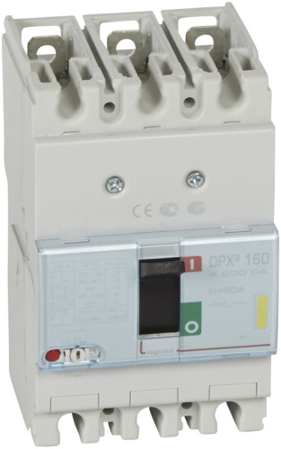 Выключатель автоматический в литом корпусе Legrand DPX3 160 3п 80А 16кА