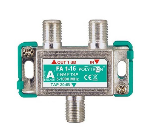 Ответвитель эфирный на 1 отвод Polytron FA 1-16, POLYTRON, купить, цена, доставка, безопасность Ответвитель эфирный на 1 отвод Polytron FA 1-16 POLYTRON — купить по цене от 590 ₽ | ПрофБезопасность