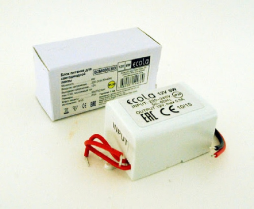 Блок питания для светодиодной ленты Ecola LED Strip Powerrly 12В 0,5А 6Вт IP20, Ecola, купить, цена, доставка, безопасность Блок питания для светодиодной ленты Ecola LED Strip Powerrly 12В 0,5А 6Вт IP20 Ecola — купить по цене от 220 ₽ | ПрофБезопасность