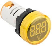 Индикатор значения напряжения EKF PROxima ED16-22VD 22мм 220В IP54 желтый