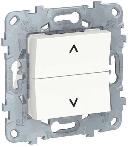 Выключатель жалюзи без фиксации без рамки Schneider Electric Unica New 2-кл. белый Schneider Electric — купить по цене от 1&nbsp;984 ₽ | ПрофБезопасность