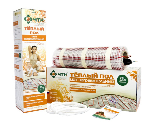Теплый пол под плитку двухжильный ЧТК МНД-150-1,0-150 1,0м2 (0,5 х2,0м) 150Вт ЧТК — купить по цене от 5&nbsp;205 ₽ | ПрофБезопасность