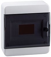 Бокс пластиковый Кэаз OptiBox ЩРН-П-8 P-BNK-2-08-IP41 (240х218х102мм) IP40 прозрачная дверца