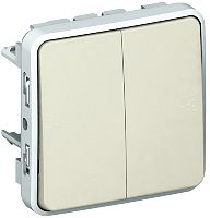 Переключатель без рамки Legrand Plexo 2-кл. проходной IP55 белый Legrand — купить по цене от 2&nbsp;121 ₽ | ПрофБезопасность