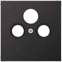 Лицевая панель Jung LS990 metal для 3-м. розетки TV+R+SAT антрацит Jung — купить по цене от 5&nbsp;476 ₽ | ПрофБезопасность