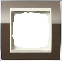 Рамка универсальная Gira Event Clear 1-м. коричневый/кремовый глянец картинка