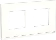 Рамка горизонтальная Schneider Electric Unica Studio Pure 2-м. стекло матовое стекло/белый Schneider Electric — купить по цене от 4&nbsp;722 ₽ | ПрофБезопасность
