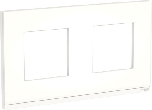 Рамка горизонтальная Schneider Electric Unica Studio Pure 2-м. стекло матовое стекло/белый Schneider Electric — купить по цене от 4&nbsp;722 ₽ | ПрофБезопасность