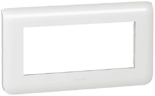 Рамка горизонтальная Legrand Mosaic 5 мод. белый Legrand — купить по цене от 1&nbsp;023 ₽ | ПрофБезопасность