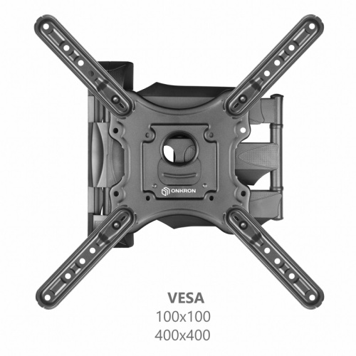 Кронштейн для ТВ Onkron M4 чёрный 32"-65" поворотный фото 4