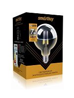 Лампа светодиодная филаментная Ретро Smartbuy ART G95Chrom E27 220В 7Вт 3000К Smartbuy — купить по цене от 515 ₽ | ПрофБезопасность