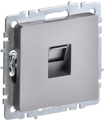 Розетка компьютерная без рамки IEK Brite РК10-БрС 1-м. RJ45 5e сталь, IEK, купить, цена, доставка, безопасность Розетка компьютерная без рамки IEK Brite РК10-БрС 1-м. RJ45 5e сталь IEK — купить по цене от 910 ₽ | ПрофБезопасность