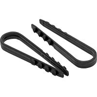 Дюбель-хомут для круглого кабеля Fortisflex (нейлон) ДХ 5-10 (черный) (100шт.)