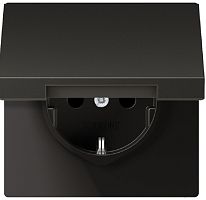 Розетка с заземлением без рамки Jung LS990 metal 1-м. крышка шторки для IP44 антрацит Jung — купить по цене от 9&nbsp;581 ₽ | ПрофБезопасность