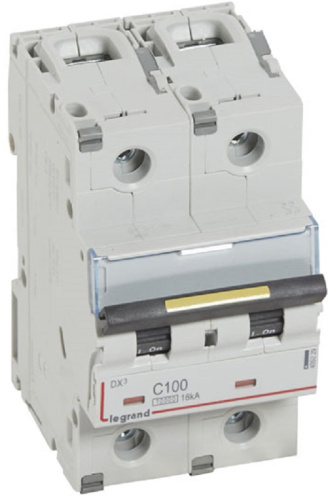 Выключатель автоматический Legrand DX3-E 10000 2п 100А C 16кА