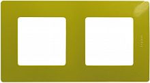 Рамка универсальная Legrand Etika 2-м. зеленый папоротник  картинка