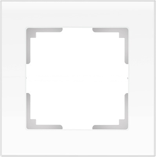 Рамка универсальная Werkel Favorit 1-м. стекло белый матовый картинка фото 2