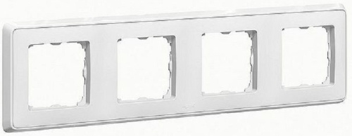 Рамка горизонтальная Legrand Cariva 4-м. белый Legrand — купить по цене от 423 ₽ | ПрофБезопасность