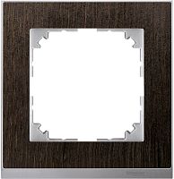 Рамка универсальная Schneider Electric Merten M-Pure Decor 1-м. венге/алюминий Schneider Electric — купить по цене от 100 ₽ | ПрофБезопасность