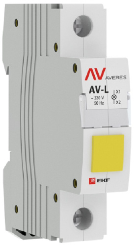 Лампа сигнальная светодиодная на DIN-рейку EKF Averes AV-L желтый