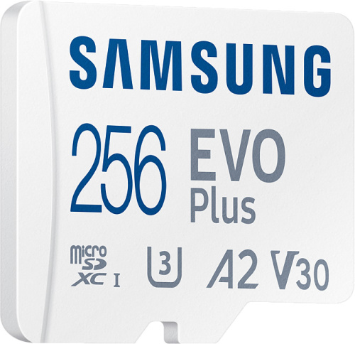 Карта памяти MicroSDXC Samsung EVO Plus 256Gb + адаптер, до 130МБ/с MB-MC256KA/EU фото 4