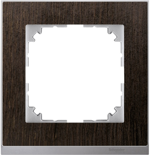 Рамка универсальная Schneider Electric Merten M-Pure Decor 1-м. венге/алюминий Schneider Electric — купить по цене от 100 ₽ | ПрофБезопасность