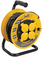 Удлинитель на катушке с заземлением IEK Industrial Plus 4х20м 16А 3500Вт IP44