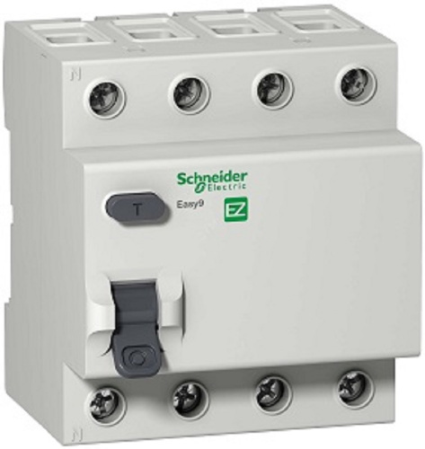 Выключатель дифференциального тока УЗО Schneider Electric Easy9 4п 40А 100мА 4,5кА тип AC  фото 2