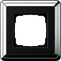 Рамка универсальная Gira ClassiX 1-м. хром/черный картинка