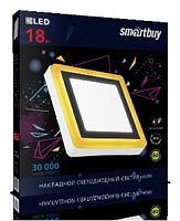 Светильник светодиодный накладной с подсветкой Smartbuy DLB 18Вт 6500K+O IP20 Smartbuy — купить по цене от 1&nbsp;315 ₽ | ПрофБезопасность