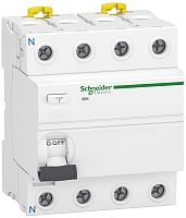 Выключатель дифференциального тока УЗО Schneider Electric Acti9 iID K 4п 40A 300мА 10кА тип AC