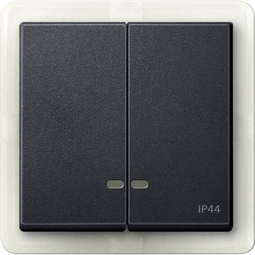 Лицевая панель Schneider Electric Merten System M для 2-кл. выключателя с подсветкой IP44 антрацит Schneider Electric — купить по цене от 2&nbsp;628 ₽ | ПрофБезопасность