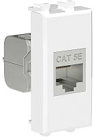 Розетка компьютерная экранированная модульная DKC Avanti 1-м. 1 мод. RJ45 5е белое облако