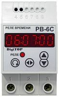Реле времени электронное на DIN-рейку DigiTOP PB-6C суточный режим 16А 230В картинка