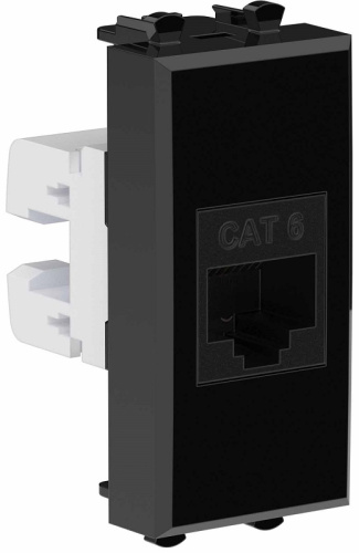 Розетка компьютерная модульная DKC Avanti 1-м. 1 мод. RJ45 6е черный квадрат DKC — купить по цене от 656 ₽ | ПрофБезопасность