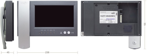 Монитор видеодомофона Vizit M468MG фото 3