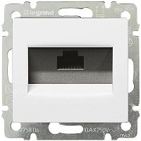 Розетка компьютерная без рамки Legrand Valena 1-м. RJ45 5e белый Legrand — купить по цене от 1&nbsp;050 ₽ | ПрофБезопасность
