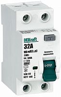 Выключатель дифференциального тока УЗО DeKraft УЗО-03 2п 32А 100мА 6,0кА тип AC  картинка