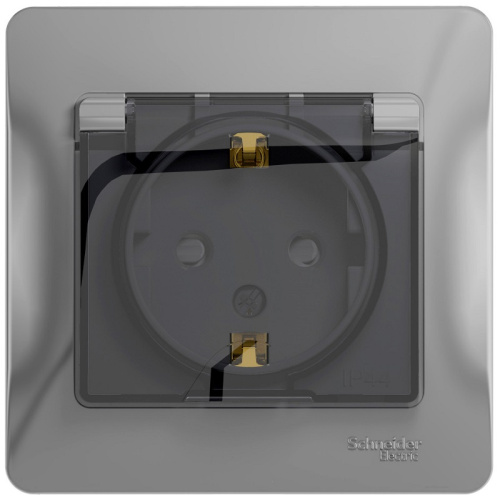 Розетка с заземлением с рамкой Systeme Electric Glossa 1-м. крышка шторки IP44 алюминий, Systeme Electric, купить, цена, доставка, безопасность Розетка с заземлением с рамкой Systeme Electric Glossa 1-м. крышка шторки IP44 алюминий Systeme Electric — купить по цене от 731 ₽ | ПрофБезопасность