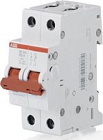 Выключатель нагрузки (мини-рубильник) ABB SD202 2п 63A рычаг красный AC/DC