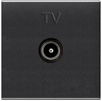 Розетка TV Оконечная без рамки ABB Niessen Zenit 1-м. 2 мод. N2250.7 AN антрацит