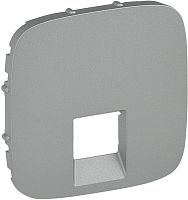 Лицевая панель Legrand Valena Allure для 1-м. розетки RJ11/RJ45 алюминий
