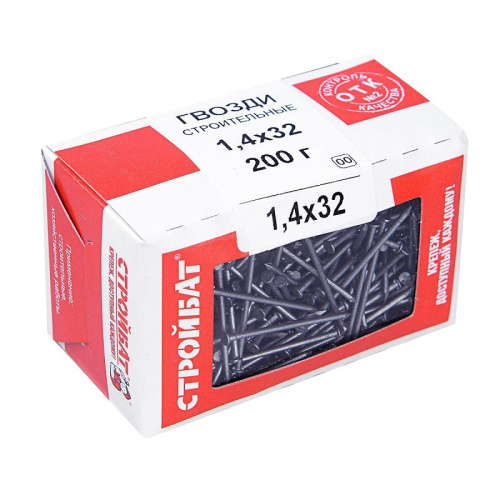 Гвозди  строительные Стройбат 1,4х32 (0,2 кг) 