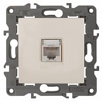 Розетка компьютерная без рамки Эра Elegance 1-м. RJ45 5e слоновая кость