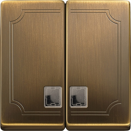 Лицевая панель Schneider Electric Merten Antique для 2-кл. выключателя с подсветкой античная латунь  Schneider Electric — купить по цене от 10&nbsp;823 ₽ | ПрофБезопасность
