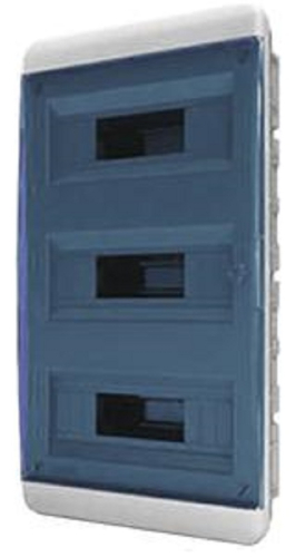 Бокс пластиковый Tekfor ЩРВ-П-36 BVS 40-36-1 (535х290х102мм) IP41 синяя дверца