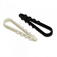 Дюбель-хомут для круглого кабеля Fortisflex (нейлон) ДХ 19-25 (черный) (100шт.) 