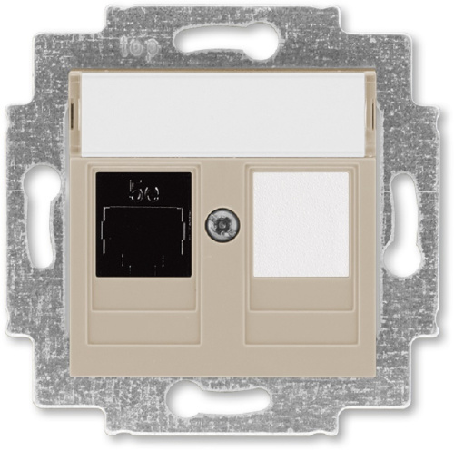 Розетка компьютерная без рамки ABB EPJ Levit 1-м. RJ45 5e кофе макиато ABB — купить по цене от 1&nbsp;690 ₽ | ПрофБезопасность
