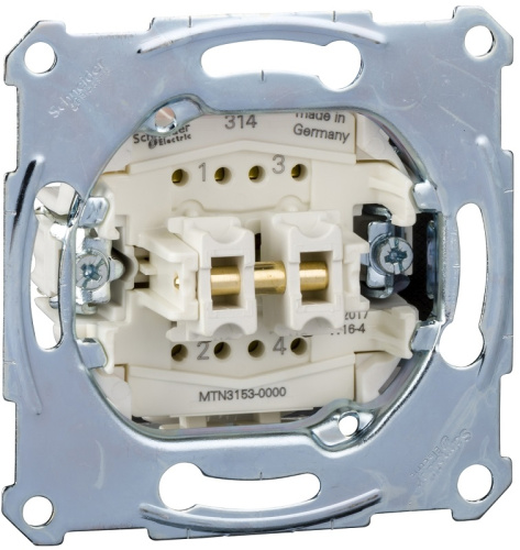 Выключатель кнопочный без накладки без рамки Schneider Electric Merten System M 2-кл.  Schneider Electric — купить по цене от 2&nbsp;792 ₽ | ПрофБезопасность