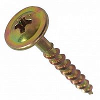 Саморез отделочный Bullit тип WOOD-PLATE 3,8х45 желтый (50 шт)